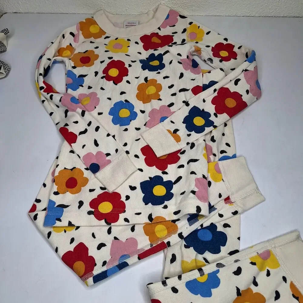 Mini Boden Hanna Andersson 5 pc Lot Girls 6-7 Dresses Jacket Swim Pajamas Floral